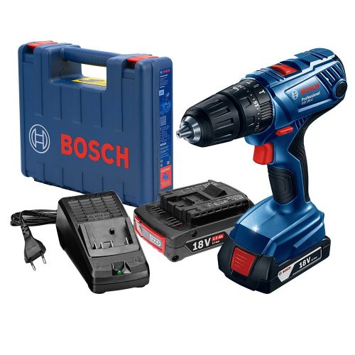 Bosch akkus ütvefúró-csavarozó GSB 180-LI 18V 2x2,0Ah