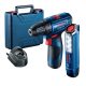 Bosch akkus fúrócsavarozó GSR 120-LI + akkus lámpa GLI 12V-300 12V 2x2,0Ah