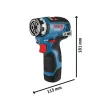Bosch akkus fúrócsavarozó L-boxx 12V GSR 12V-35 FC 2x3,0Ah