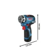 Bosch GSR 12V-35 FC Akkus fúrócsavarozó szett 2x3.0 Ah akku+töltő adapterekkel L-Boxx-ban