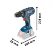 Bosch GSB 18V-28 akkus ütvefúró-csavarozó 18V 2x2 AH Li-ion akku L-Caseben (Extra 5Ah akku ajándékba)