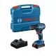 Bosch akkus fúrócsavarozó 18V GSR 185-LI 1x2,0Ah + GAL 18V-20 kofferben