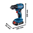 Bosch akkus fúrócsavarozó 18V GSR 185-LI 1x2,0Ah + GAL 18V-20 kofferben