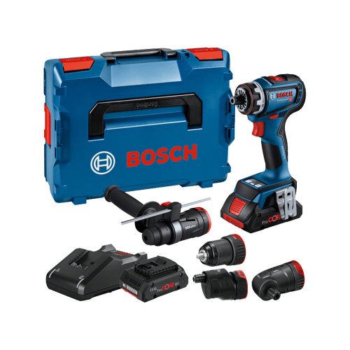 Bosch GSR 18V-90 FC akkus fúrócsavarozó 64Nm (4 adapter) 2 x 4AH