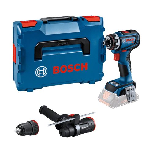 Bosch GSR 18V-90 FC akkus fúrócsavarozó 64Nm 3 adapterrel L-BOXX-ban (akku és tölto nélkül)