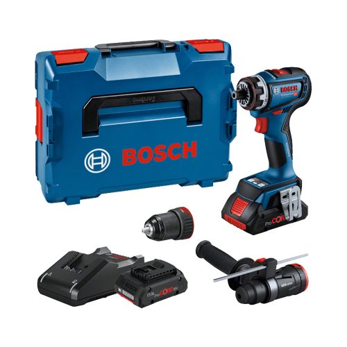 Bosch GSR 18V-90 FC akkus fúrócsavarozó 64Nm (GFA18-H,GFA18-M) 2 x 4AH + Gyorstölto, L-BOXX