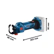 Bosch GCU 18V-30 Professional akkus gipszkarton felsőmaró - akku és töltő nélkül