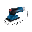 Bosch | akkus rezgőcsiszoló GSS 12V-13 , 80 x 130 mm (Akku és töltő nélkül)
