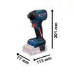 Bosch Expert akkus ütvecsavarozó EXDR18V-230 (akku és töltő nélkül) L-Boxx-ban