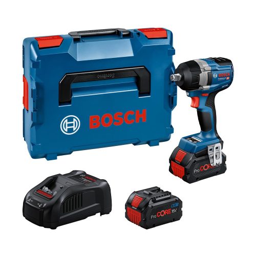 Bosch GDS 18V-750 C Akkus Ütvecsavarozó (2 x 8,0 Ah , GAL 1880 CV Bluetooth modullal) L-Boxxban)