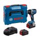 Bosch GDS 18V-750 C Akkus Ütvecsavarozó (2 x 8,0 Ah , GAL 1880 CV Bluetooth modullal) L-Boxxban)