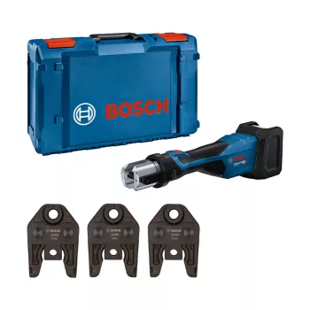   Bosch GPT 18V-32 akkus csőprés 18 V 54 - 110 mm 34 kN alapgép XL-Boxx-ban TH16 - TH20 - TH26 (Extra 5Ah akku ajándékba)