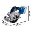 Bosch GKS 18V-51 akkus körfűrész (Extra 5Ah akku ajándékba)