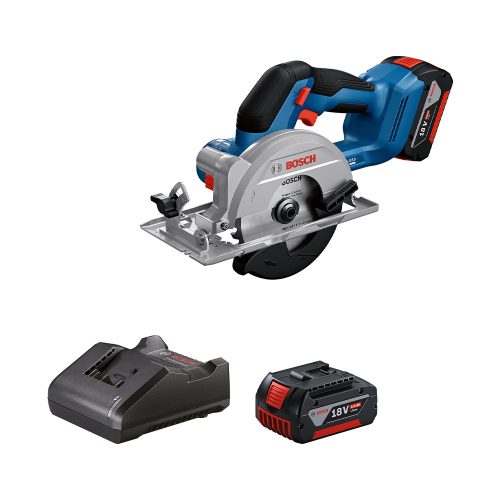 Bosch GKS 18V-51 akkus körfűrész 18V 140x20 mm 2x4 Ah akku + tölto L-Boxx-ban