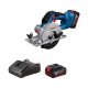 Bosch GKS 18V-51 akkus körfűrész 18V 140x20 mm 2x4 Ah akku + tölto L-Boxx-ban