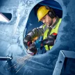 Bosch EXPERT EXWS18V-15PS Akkus sarokcsiszoló 125mm (2xEXBA18V-80 akku; EXAL18V-160) L-Boxx-ban
