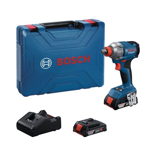 Bosch GDX 18V-285 Akkus ütvecsavarozó (2x2,0 Ah akkuval; GAL 18V-20 töltővel) szerszámkofferben