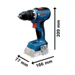 Bosch GSR 18V-65 Akkus fúró-csavarozó  (2x4,0 Ah ProCORE ; GAL 18V-40 töltővel) L-Case