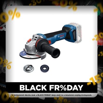   Bosch GWS 18V-11 S Akkus Sarokcsiszoló (akku és töltő nélkül) kartondobozban