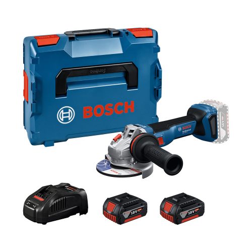 Bosch GWS 18V-11 Akkus Sarokcsiszoló  (2x5,0 Ah akkuval; GAL 1880 töltővel; csiszolótárcsa 125mm)
