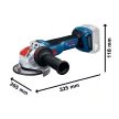 Bosch GWX 18V-11 S  Akkus sarokcsiszoló X-LOCK (akku és töltő nélkül) L-Boxx-ban