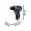 Bosch GSR 12V-32 Akkus fúrócsavarozó (1x2,0Ah, 1x4,0Ah akkuval; GAL 12V-20 töltővel; 40db-os tartozék
