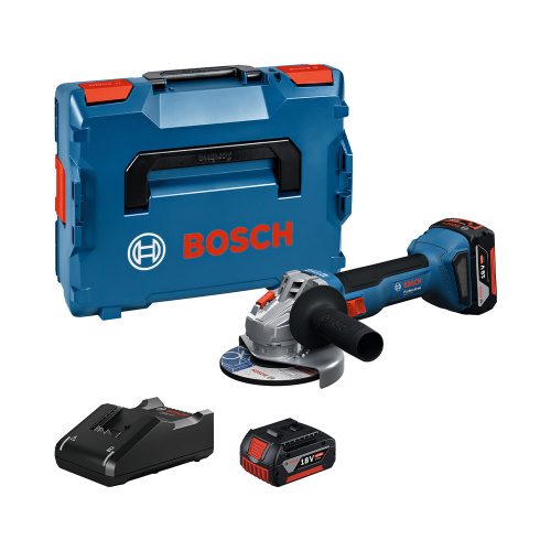 Bosch GWS 18V-8 Akkus Sarokcsiszoló (2x4,0 Ah ; GAL 1840 ; csiszolótárcsa 125mm) L-Boxx