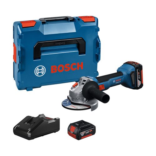 Bosch GWS 18V-8 Akkus Sarokcsiszoló (2x5,0 Ah ; GAL 1840 ; csiszolótárcsa 125mm) L-Box