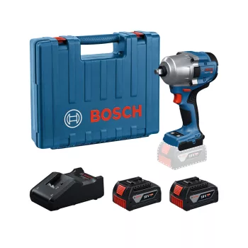   Bosch GDS 18V-780 Ütve csavarozó készülék 18V 780Nm 1/2" 2 x 5Ah akku kofferben (Extra 5Ah akku ajándékba)