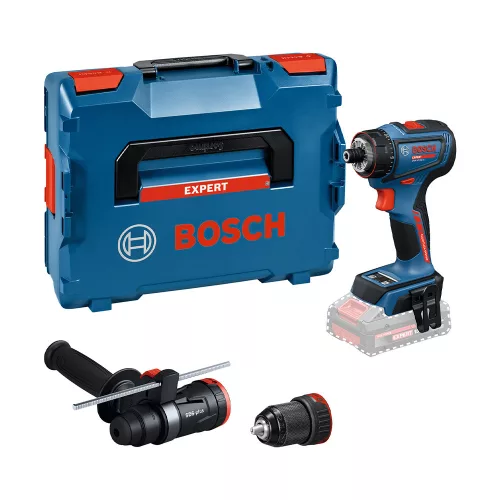 Bosch Expert akkus fúró-csavarozó EXSR18V-90FC (akku és töltő nélkül; egyéb GFA 18-M, GFA 18-H, mélységütköző) L-Boxx-ban