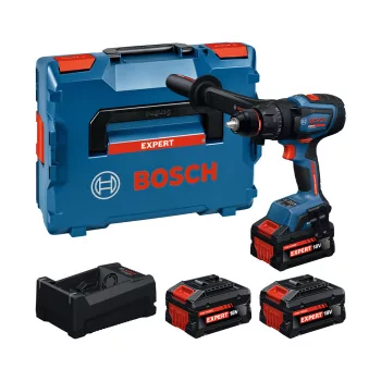   Bosch Expert akkus ütvefúró-csavarozó EXSB18V-150 (EXBA 2x8,0 Ah akkuval; EXBA 1x5,5 Ah akkuval; GAL 12V/18V-80 töltővel) L-Boxx-ban