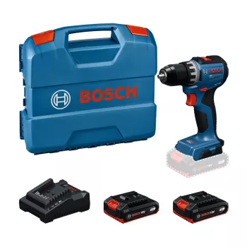   Bosch akkus fúrócsavarozó GSR 18V-52 18V 2x2,0Ah –  L-BOXX kofferben (Extra 5Ah akku ajándékba)