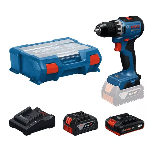 Bosch akkus ütvefúró-csavarozó GSB 18V-52 18V 1x2,0Ah + 1x4,0Ah (Extra 5Ah akku ajándékba)