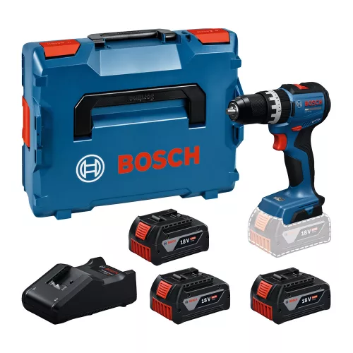 Bosch akkus ütvefúró-csavarozó GSB 18V-52 18V 3x5,0Ah – kofferben