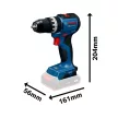 Bosch akkus ütvefúró-csavarozó GSB 18V-52 18V 3x5,0Ah – kofferben