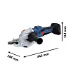 Bosch akkus betonacélvágó GBC18V-32PS 18V, alapgép, L-BOXX-ban