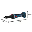 Bosch PRO GGS18V-28 LS akkus egyenescsiszoló, csavarkulcs, befogópatron 6mm, alapgép