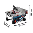 Bosch GTS 18V-70 Akkus asztali fűrész (akku és töltő nélkül) kartondobozban (Extra 5Ah akku ajándékba)