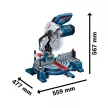 Bosch GCM 254 gérvágó fűrész 1750W, 254mm