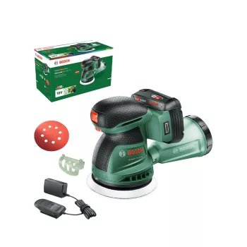   Bosch UniversalOrbit 18V-20 Akkus Excentercsiszoló (2,0 Ah akkuval; AL18V20 töltővel)