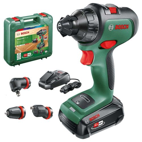 Bosch akkus fúrócsavarozó+tokmányadapter AdvancedDrill 18 18V 1x2,5Ah