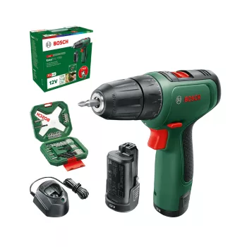   Bosch akkus fúrócsavarozó EasyDrill 1200 12V 2x1,5Ah – kofferben