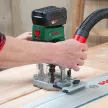 Bosch AdvancedTrimRouter akkus felsőmaró készlet 18V, alapgép, kofferban