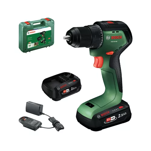 Bosch akkus fúrócsavarozó PSR 18V-60 18V 2x2,5Ah – kofferben