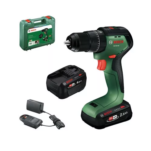Bosch akkus fúrócsavarozó PSR 18V-60 18V 1x2,5Ah + 1x4,0Ah – kofferben