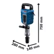 Bosch PRO GSH 14 C bontókalapács 230V, kofferban