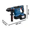 Bosch Expert fúrókalapács EXBH18V-32F (2xEXPERT 18V 8,0 Ah; GAL 18V-160 töltővel) XL-Boxx-ban