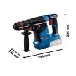 Bosch GBH 18V-24 C akkus SDS-Plus fúró-vésőkalapács 2,4 J - akku és töltő nélkül (Extra 5Ah akku ajándékba)