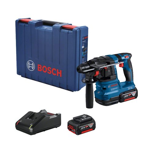 Bosch akkus SDS-Plus fúró-vésőkalapács GBH 185-LI 18V 2x4,0Ah
