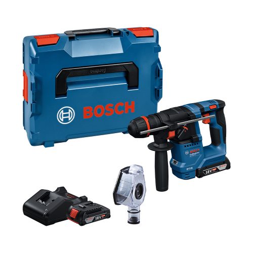 Bosch GBH 18V-18 X fúrókalapács ONECHUCK tokmánnyal 2x2Ah (SDS-Plus, Bit, Hengeres) L-Boxx-ban